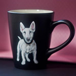 One-of-a-kind picture on a porcelain cup